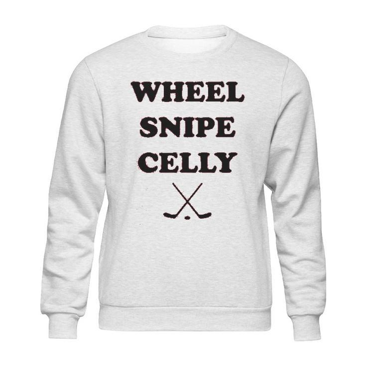 Campus Apparel Wheel Snipe Celly  Funny Hockey Dangles Score Celebration Sweatshirt