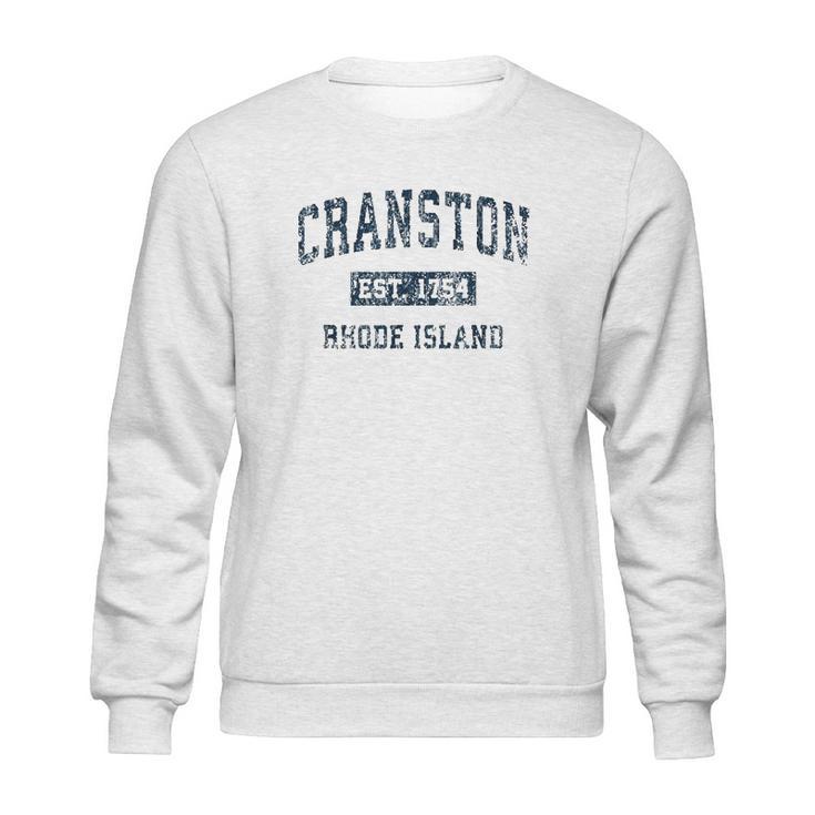 Cranston Rhode Island Ri Vintage Sports Design Sweatshirt