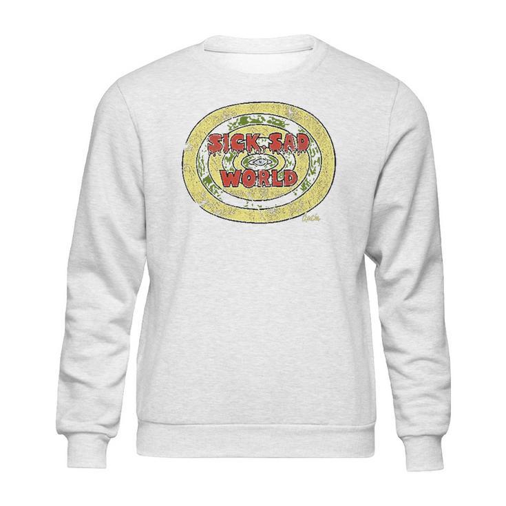 Daria Sick Sad World Drippy Text Eye Logo Sweatshirt