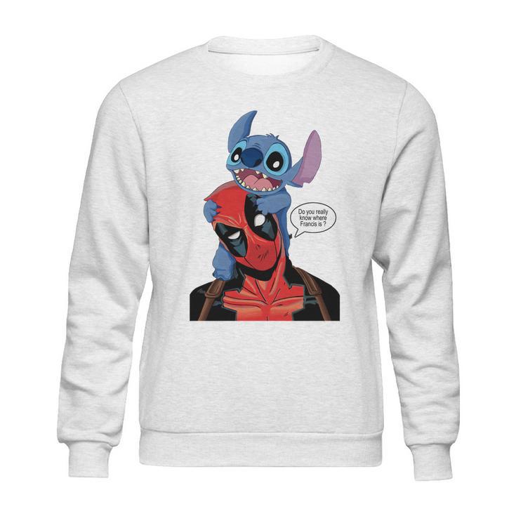 Deadpool Stitch T Shirt Sweatshirt