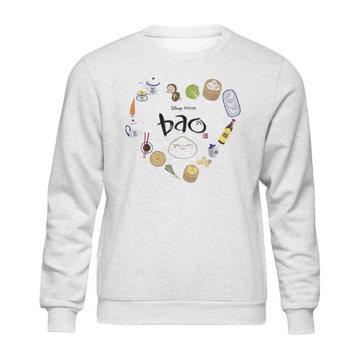 Disney Pixar Bao Ingredients Heart Shaped Graphic Sweatshirt