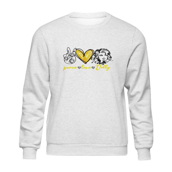 Dolly Parton Peace Love Dolly Sweatshirt