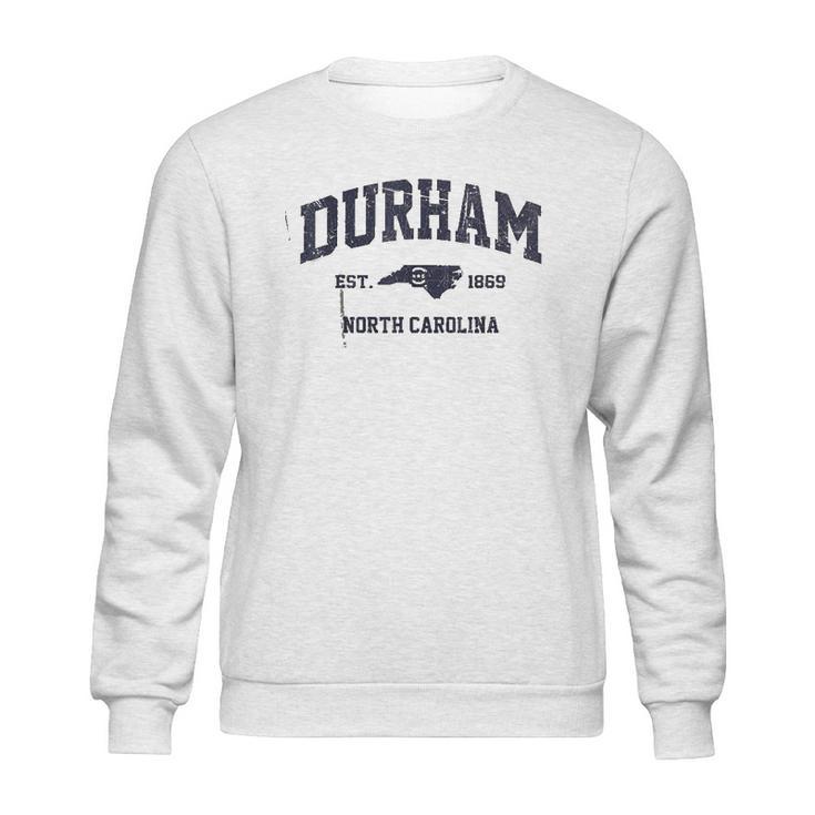 Durham North Carolina Nc Usa Vintage State Athletic Style Sweatshirt