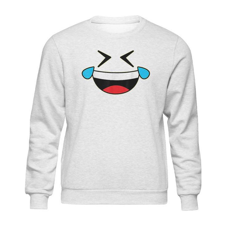 Emojis Costume Crying Laughing Emoticon Tears Sweatshirt