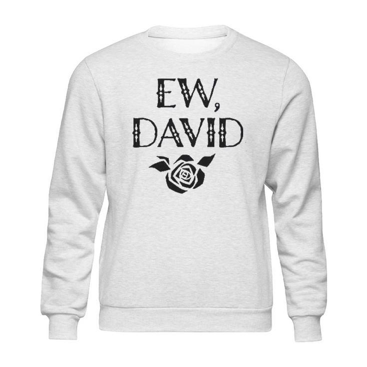 Ew David Alexis Moira Rose Merchandise Black Raglan Basebal Sweatshirt