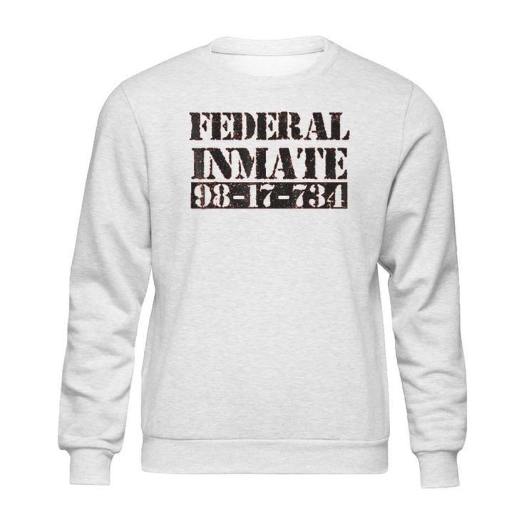 Federal Inmate Jail Prisoner Costume Sweatshirt