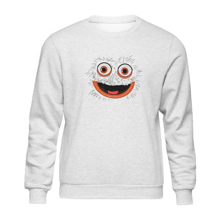 Funny Gritty Mascot Face Sweatshirt