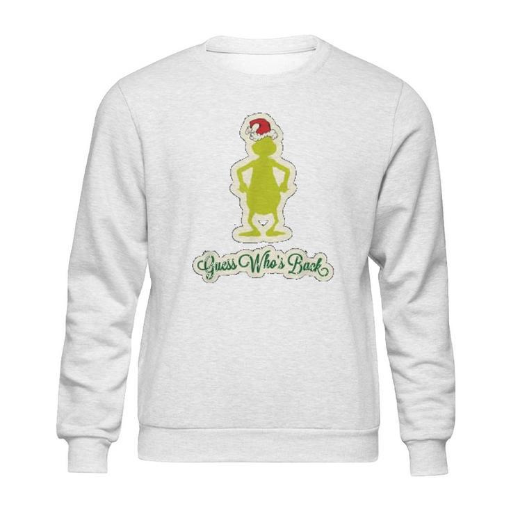 Grinch Guess Who Back Sweatshirt