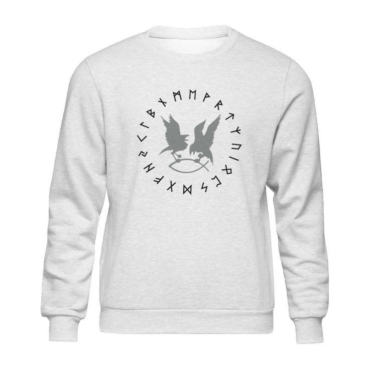 Hugin Munin Runen Cicle2fShirt Sweatshirt