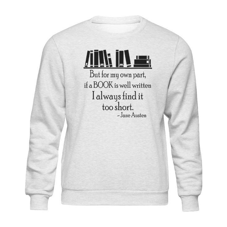 Jane Austen Book Sweatshirt