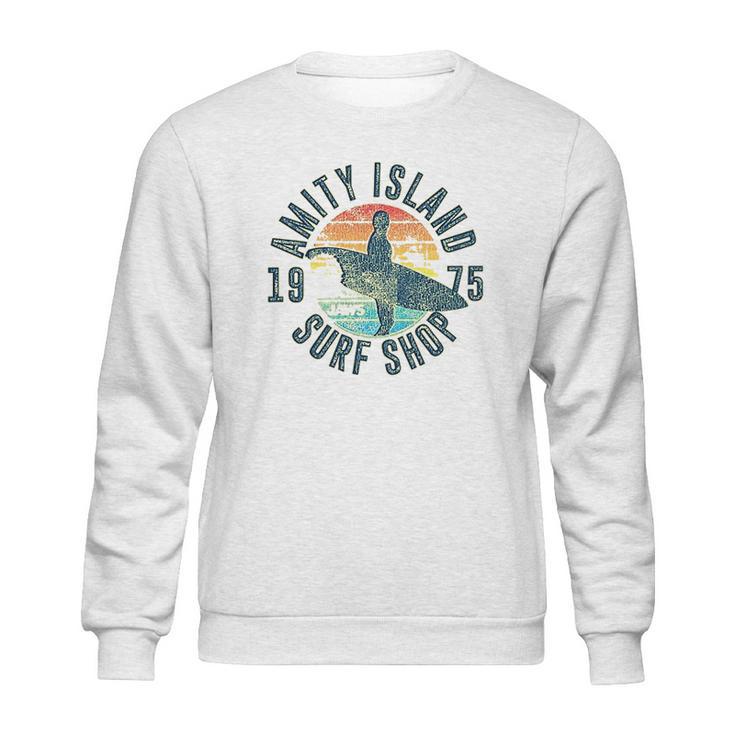 Jaws Amity Island Surf 1975 Yellow Heather Sweatshirt