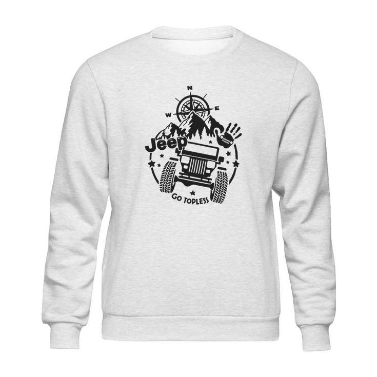 Jeep Square Headlight Go Topless Sweatshirt