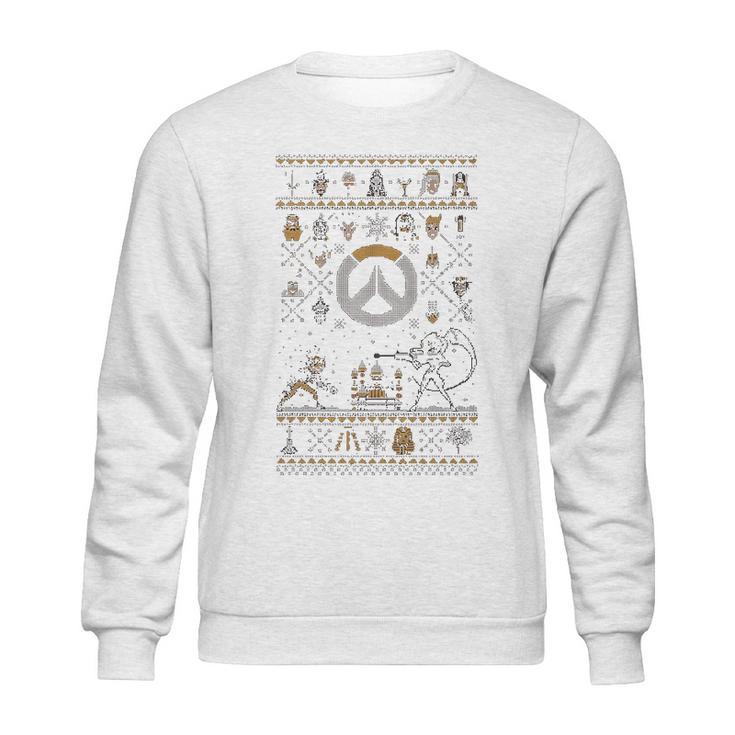 Jinx Overwatch Holiday  For The Heroes Men Gamer Sweatshirt