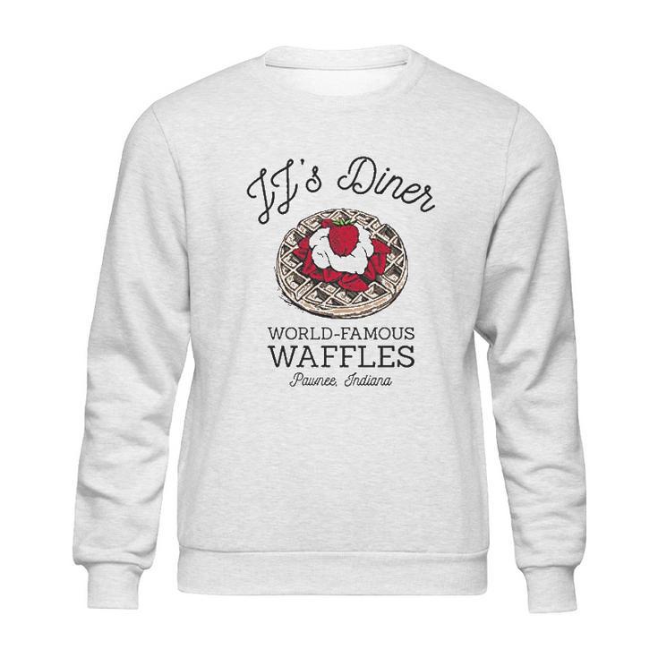 Jjs Diner Leslie Worlds Best Waffles Tv Show Sweatshirt