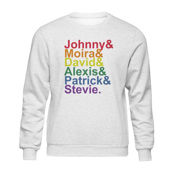 Johnny Moira David Alexis Patrick Stevie Pride Schitts Creek Classic Sweatshirt