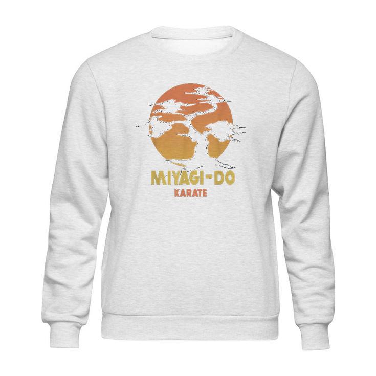 Karate Kid Miyagi Do Banzai Tree Sunset Logo Sweatshirt