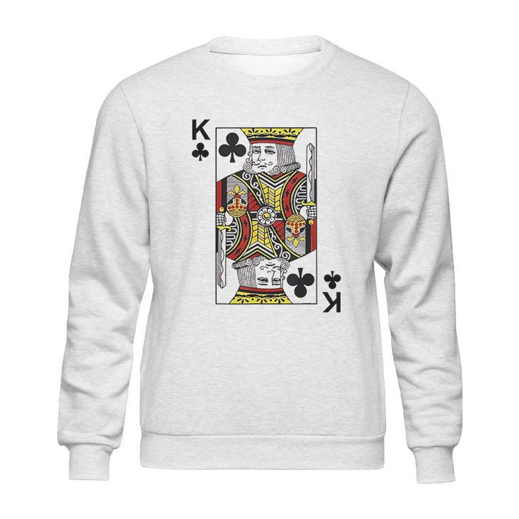 King Of Clubs  Blackjack Cards Poker 21 K Sweatshirt