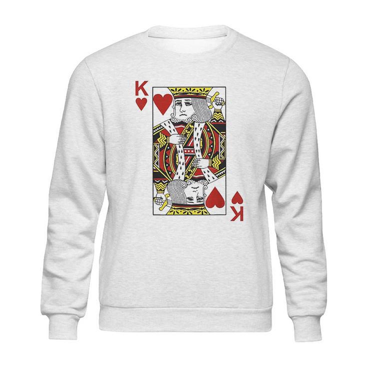 King Of Hearts  Blackjack Cards Poker Sweatshirt