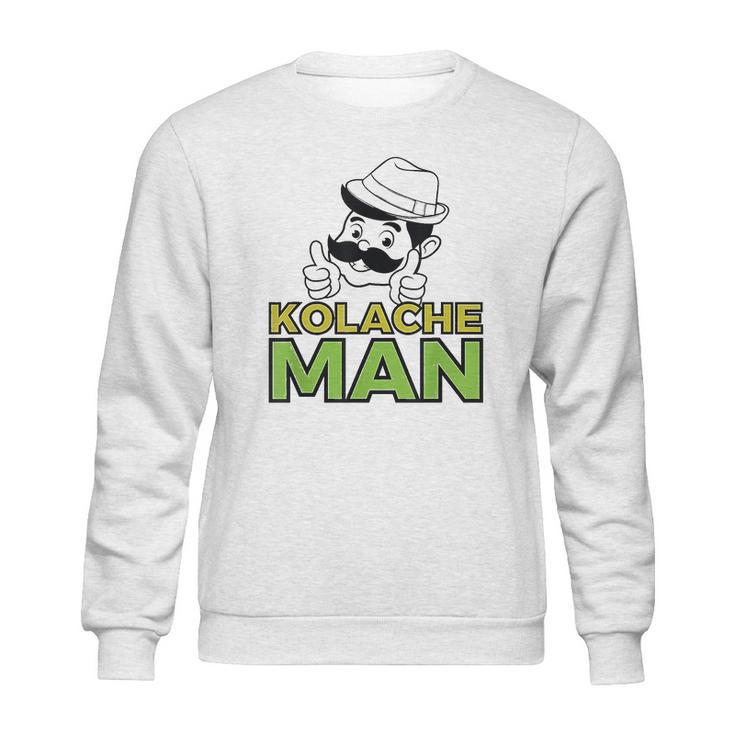 Kolache Man Czech Slovak Pastry Central Europe Design Sweatshirt