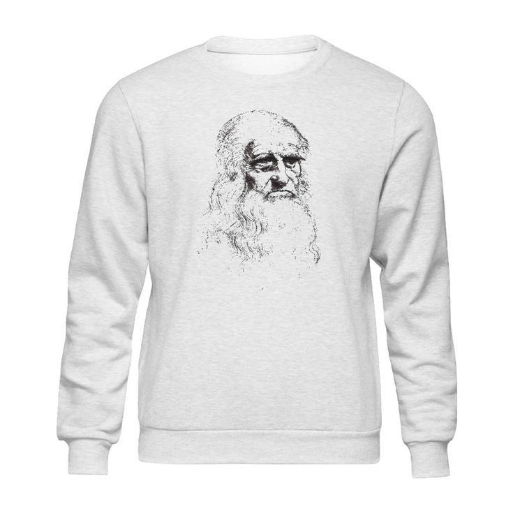 Leonardo Da Vinci Portrait Art Sweatshirt