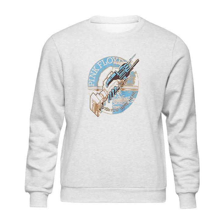 Liquid Blue Pink Floyd Welcome To The Machine Sweatshirt