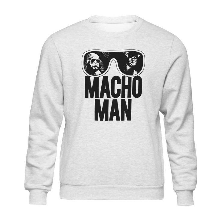 Macho Man Wrestler Ooold School Purple Sweatshirt