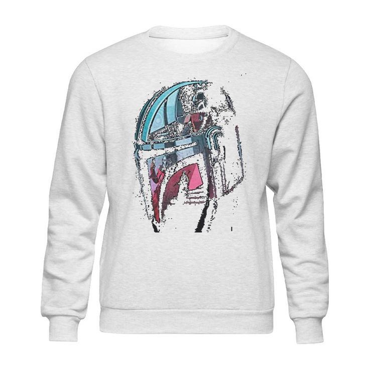 Mandalorian Helmet Reflection Sweatshirt