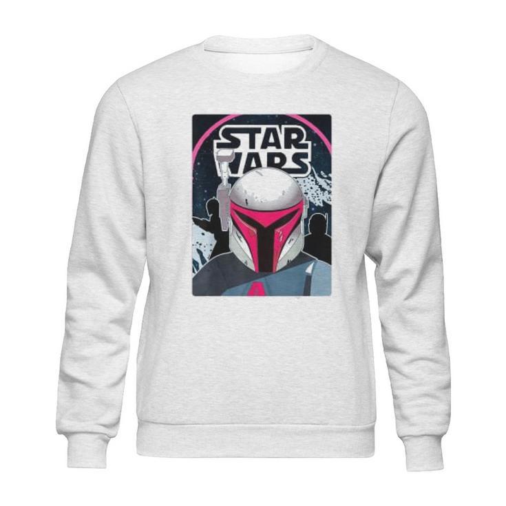 The Mandalorian Neon 80S Comic Cover Sweatshirt