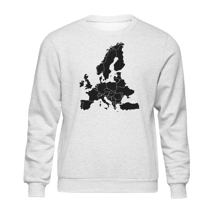 Map Of Europe Sweatshirt