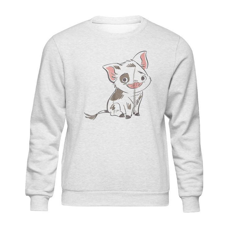 Moana Pua Drawn Smile Graphic Sweatshirt