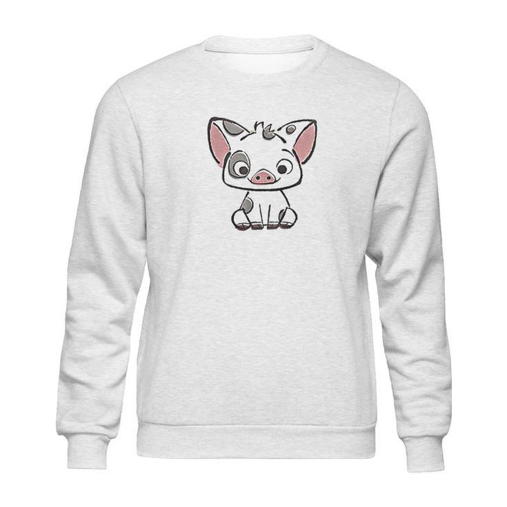 Moana Pua The Pig Girls Cute At Front Sweatshirt