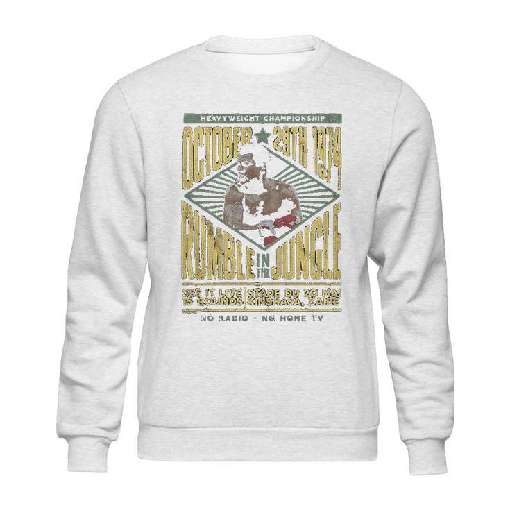 Muhammad Ali 60S Heavy Weight Championship October 29 1974 Sweatshirt