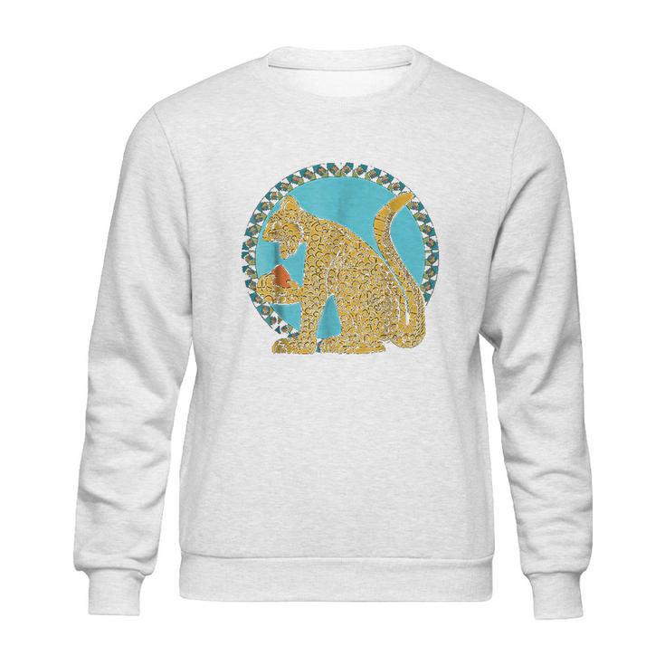 Native American Indian Aztec Mayan Jaguar Sweatshirt