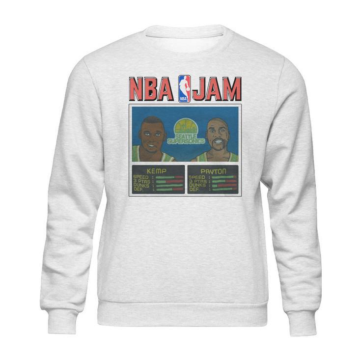 Nba-Jam-Seattle-Supersonics---Pine-L Sweatshirt