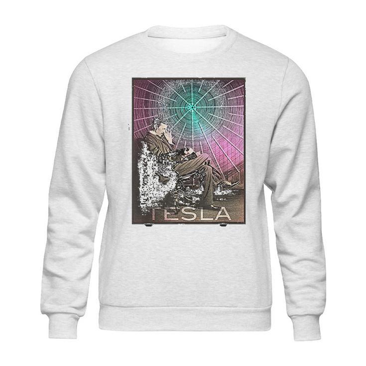 Nikola Teslas Ac Electricity Inspiring Science Sweatshirt