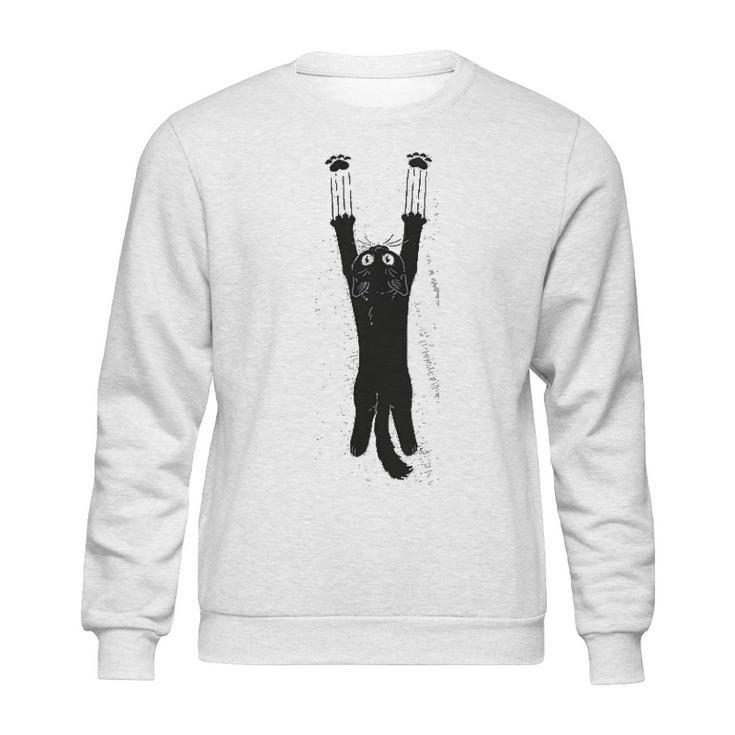 Paw Addict Funny Cat Cute Kitty Laughing Game Cat Sweatshirt