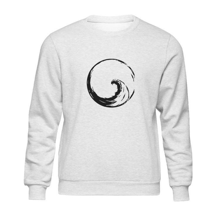 Peace Wave In Enso Circle Sweatshirt