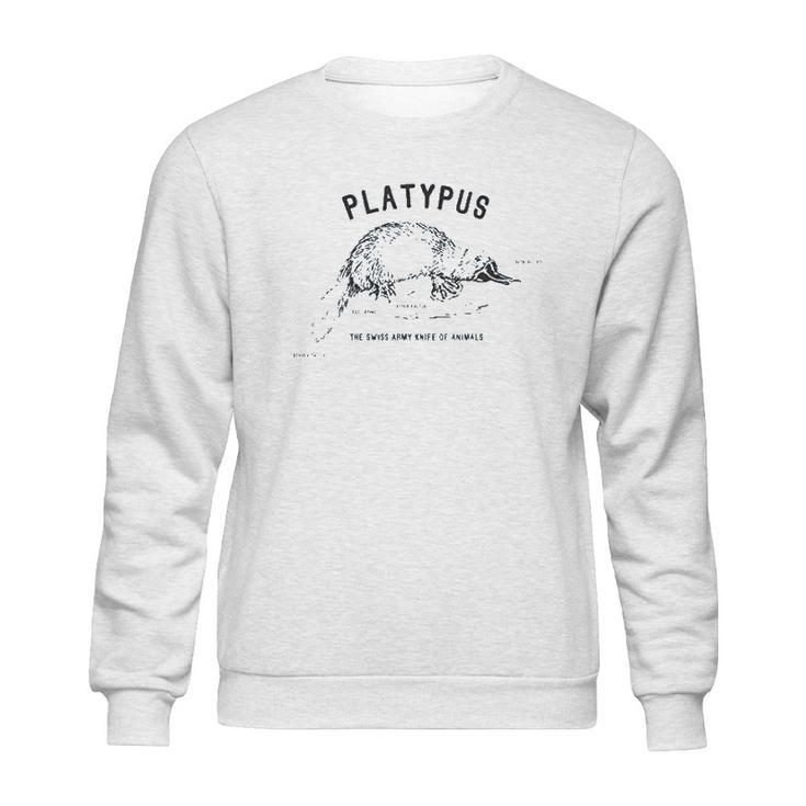 Platypus Swiss Army Of Animals Sweatshirt