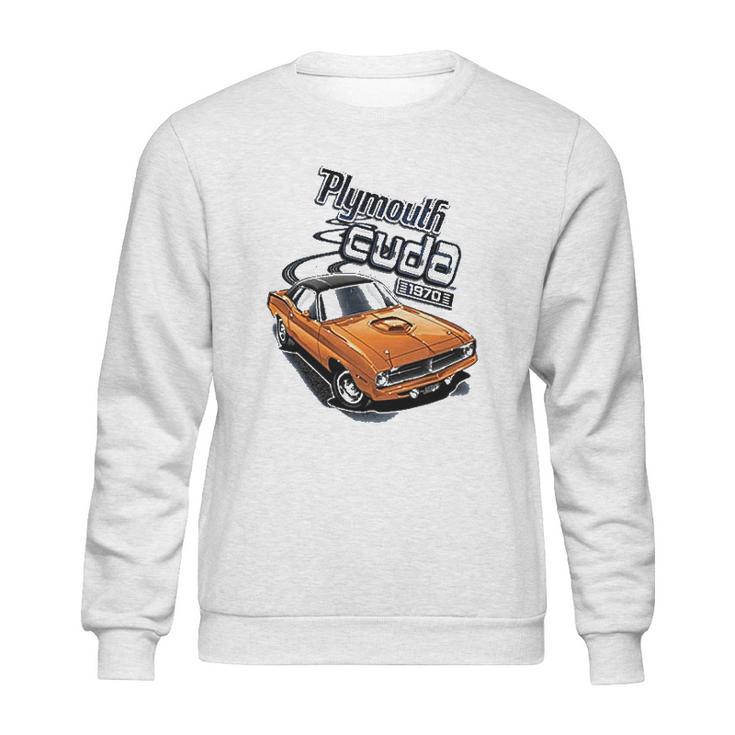 Plymouth Cuda 1970 Vintage Classic American Made Sweatshirt