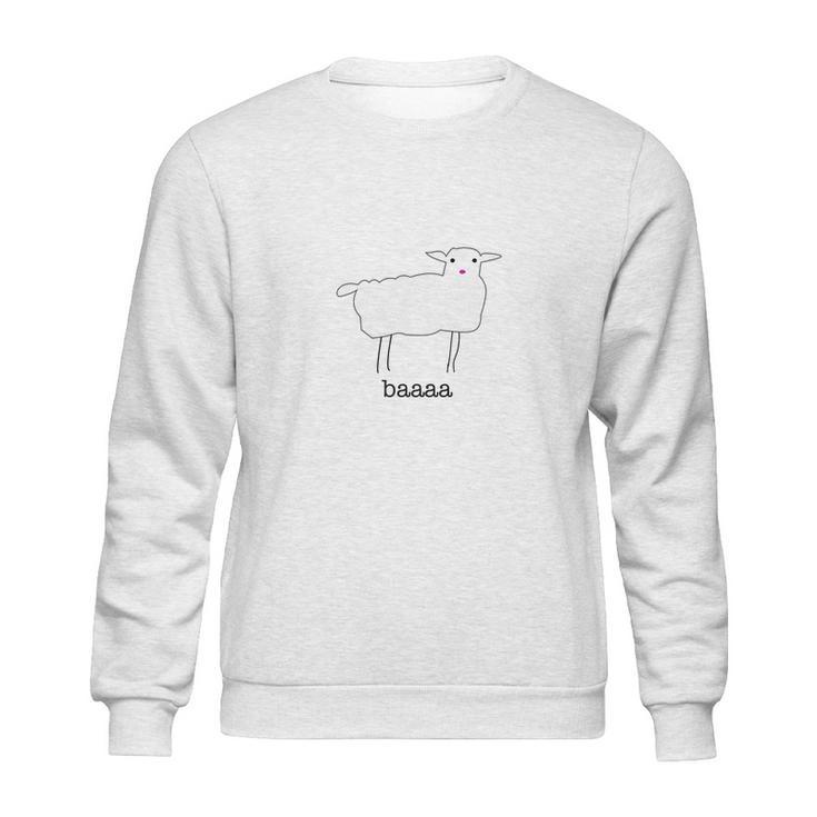 Ponypoor Tees Baaa Sheep With Logo On Back Sweatshirt