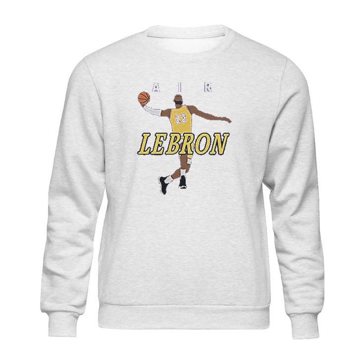 Purple Los Angeles Lebron Air Pic Sweatshirt