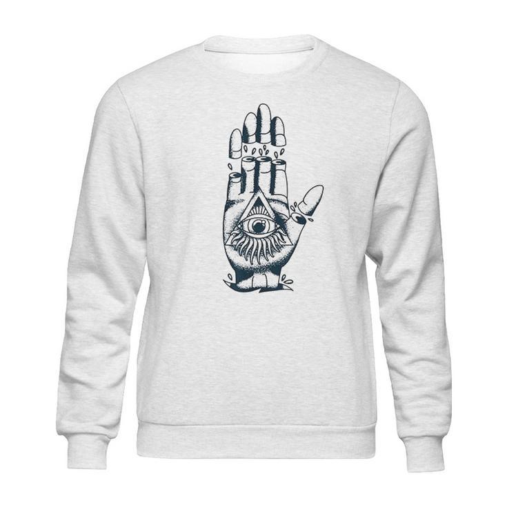 All Seeing Eye Conspiracy Theory Retro Sweatshirt