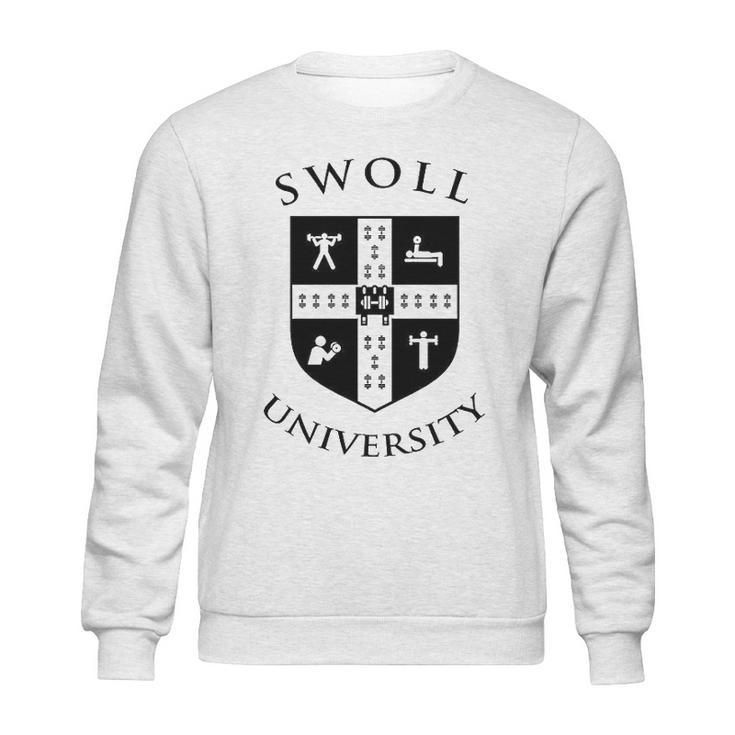 Swoll University  Funny Gym  Bodybuilding Sweatshirt