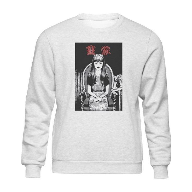 Tomie Junji Ito Uzumaki Cult Horror Manga Sweatshirt