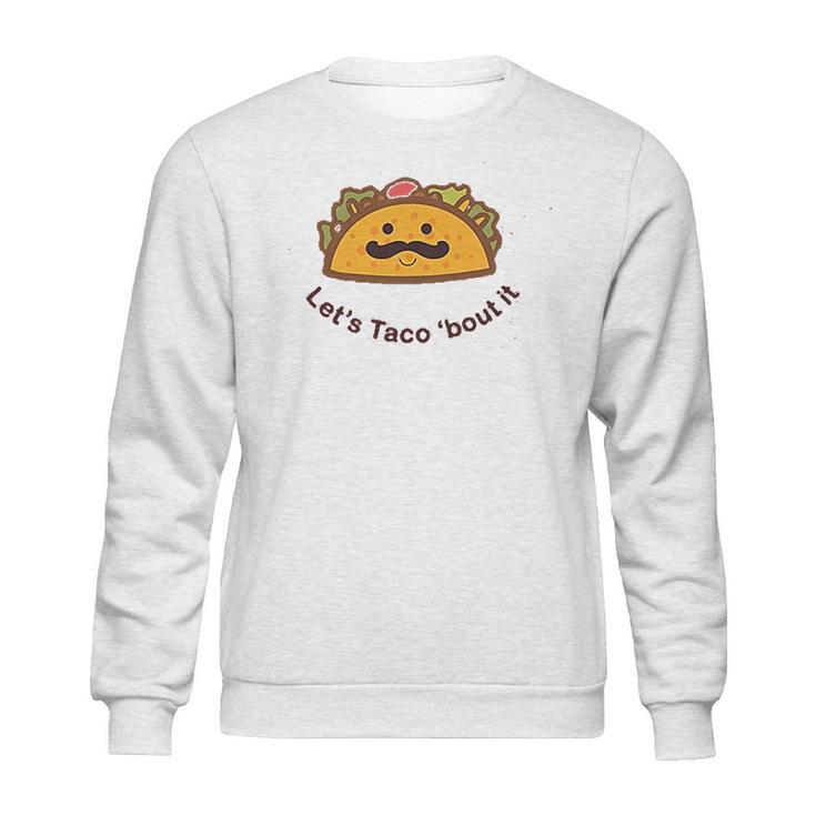 Trunk Candy Lets Taco Bout It Kids Tri Blend Sweatshirt