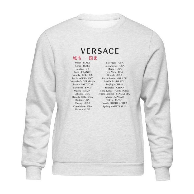 Versace China Shirt Hong Kong 1 Long Sleeve TshirtShirt Sweatshirt