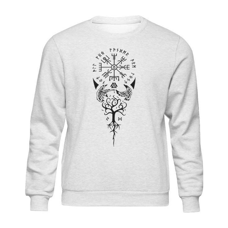 Viking Compass Protection Old Norse Warrior Sweatshirt