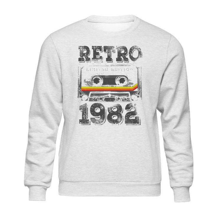 Vintage 1982  40 Years Old Cassette Tape 40Th Birthday Sweatshirt