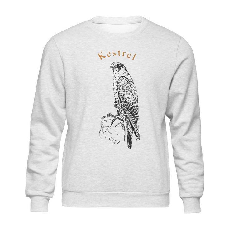 Vintage Kestrel Raptor Sparrow Hawk Art Sweatshirt