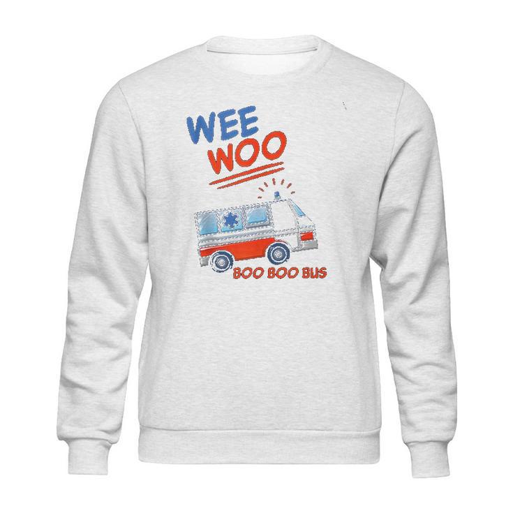 Wee Woo Boo Boo Bus Ambulance Funny Sweatshirt